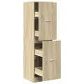 Armoire d'apothicaire chêne sonoma bois d'ingénierie
