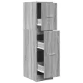 Armoire apothicaire sonoma gris 30x41x118 cm bois d'ingénierie