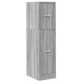 Armoire apothicaire sonoma gris 30x41x118 cm bois d'ingénierie
