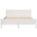 Cadre de lit sans matelas blanc 160x200 cm bois de pin massif
