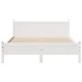 Cadre de lit sans matelas blanc 140x200 cm bois de pin massif