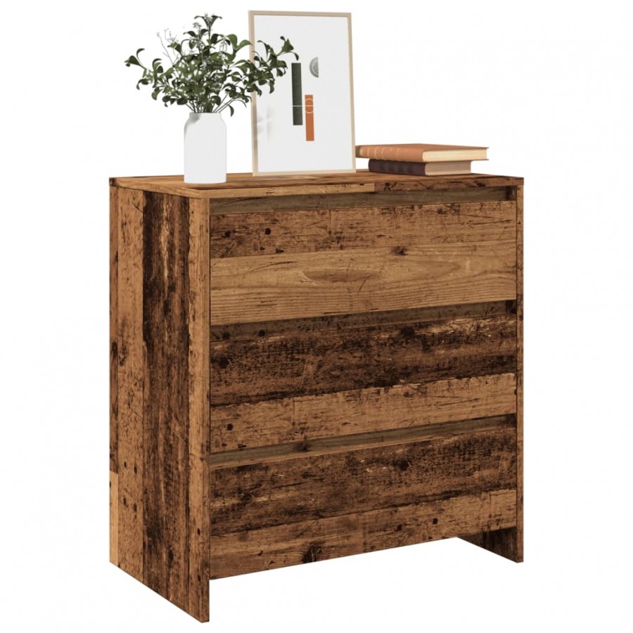 Buffet vieux bois 70x41x75 cm bois d'ingénierie