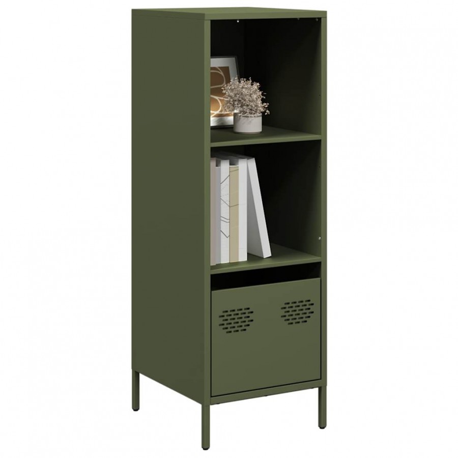 Buffet vert olive 35x39x103,5 cm acier