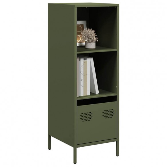 Buffet vert olive 35x39x103,5 cm acier