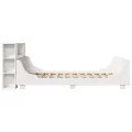Cadre de lit sans matelas blanc 160x200 cm bois de pin massif