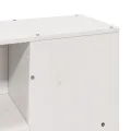 Cadre de lit sans matelas blanc 160x200 cm bois de pin massif