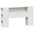 Lit bibliothèque sans matelas blanc 160x200 cm bois pin massif