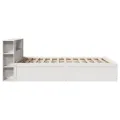 Cadre de lit sans matelas blanc 160x200 cm bois de pin massif