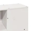 Cadre de lit sans matelas blanc 160x200 cm bois de pin massif