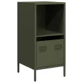 Buffet vert olive 35x39x73,5 cm acier laminé à froid