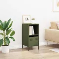 Buffet vert olive 35x39x73,5 cm acier laminé à froid