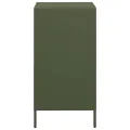 Buffet vert olive 35x39x73,5 cm acier laminé à froid