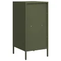 Buffet vert olive 35x39x73,5 cm acier laminé à froid