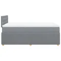 cadre de lit et matelas gris clair 120x190 cm tissu