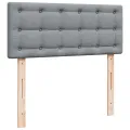 cadre de lit et matelas gris clair 120x190 cm tissu