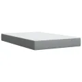 cadre de lit et matelas gris clair 120x190 cm tissu