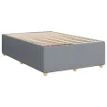 cadre de lit et matelas gris clair 120x190 cm tissu