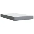 cadre de lit et matelas gris clair 120x190 cm tissu