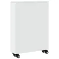 Chariot de rangement étroit blanc 48x13x68 cm bois d'ingénierie