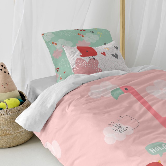 Dekbedovertrek set HappyFriday Moshi Moshi Hola Multicolour Bed van 80
