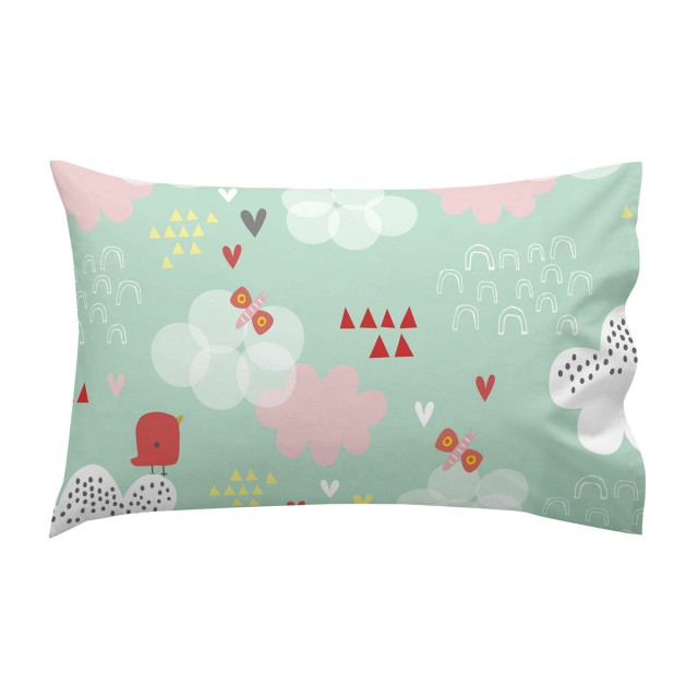 Juego de Sábanas HappyFriday Moshi Moshi Hola Multicolor Cuna de Beb