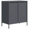 Buffet anthracite 68x39x73,5 cm acier laminé à froid