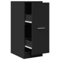 Armoire d'apothicaire noir 30x41x77,5 cm bois d'ingénierie