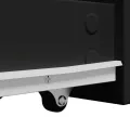 Armoire de salle de bain étroite avec roulettes noir