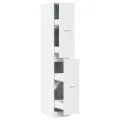 Armoire d'apothicaire blanc 30x41x174,5 cm bois d'ingénierie