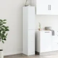 Armoire d'apothicaire blanc 30x41x174,5 cm bois d'ingénierie