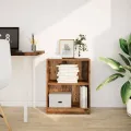 Bibliothèque vieux bois 60x24x76 cm bois d'ingénierie