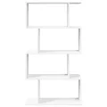 Étagère séparatrice de pièce à 4 niveaux blanc bois ingénierie