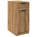 Armoire de bureau chêne artisanal 33x50x75 cm bois d'ingénierie