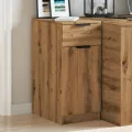 Armoire de bureau chêne artisanal 33x50x75 cm bois d'ingénierie