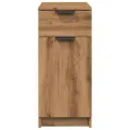 Armoire de bureau chêne artisanal 33x50x75 cm bois d'ingénierie