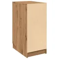 Armoire de bureau chêne artisanal 33x50x75 cm bois d'ingénierie