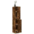 Armoire d'apothicaire chêne fumé 30x41x174,5 cm bois ingénierie