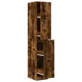 Armoire d'apothicaire chêne fumé 30x41x174,5 cm bois ingénierie
