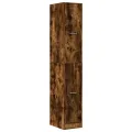 Armoire d'apothicaire chêne fumé 30x41x174,5 cm bois ingénierie