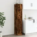 Armoire d'apothicaire chêne fumé 30x41x174,5 cm bois ingénierie