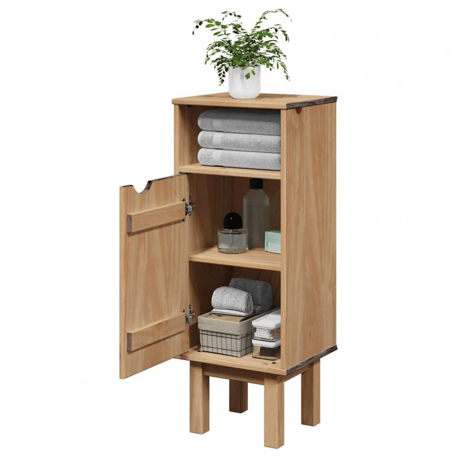 Armoire de salle de bain "OTTA" 35x30x90 cm bois massif de pin