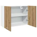 Armoire suspendue chêne artisanal 80x31x60 cm bois d'ingénierie