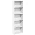 Bibliothèque blanc 60x30x189 cm bois d'ingénierie
