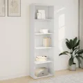 Bibliothèque blanc 60x30x189 cm bois d'ingénierie