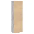 Bibliothèque gris béton 60x30x189 cm bois d'ingénierie