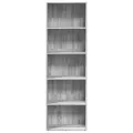 Bibliothèque sonoma gris 60x30x189 cm bois d'ingénierie