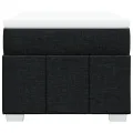 cadre de lit et matelas Noir 80x200 cm Tissu