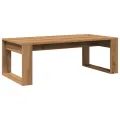 Table basse chêne artisanal 102x50x35 cm bois d'ingénierie
