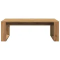 Table basse chêne artisanal 102x50x35 cm bois d'ingénierie