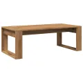 Table basse chêne artisanal 102x50x35 cm bois d'ingénierie